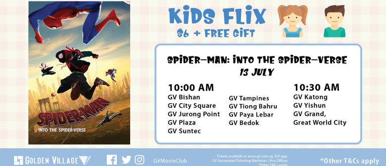 Golden Village Kids Flix: Spider-Man: Into the Spider-Verse