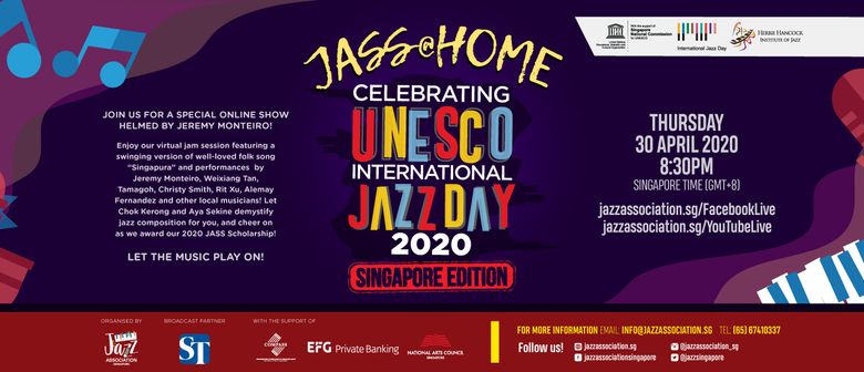 Jass@Home: Celebrating Unesco International Jazz Day 2020