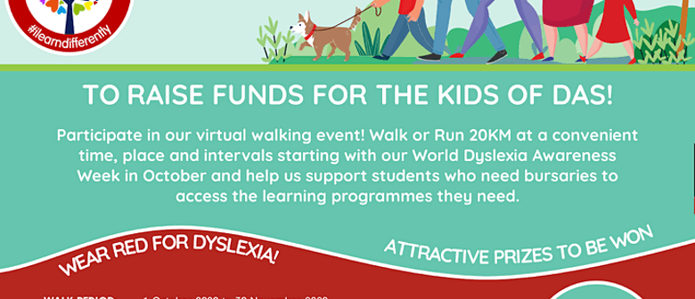 Walk For Dyslexia - 20KM For $20K
