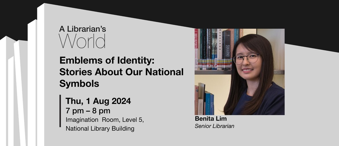 Image of event details and photo of speaker, senior librarian Benita